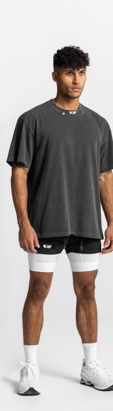 TECH ESSENTIAL RELAXED TEE-FADED GREY